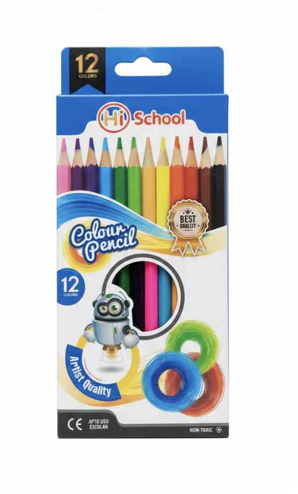 12 Piece colour pencil good quality