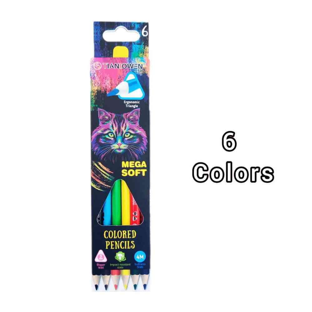 6 Piece colour pencil