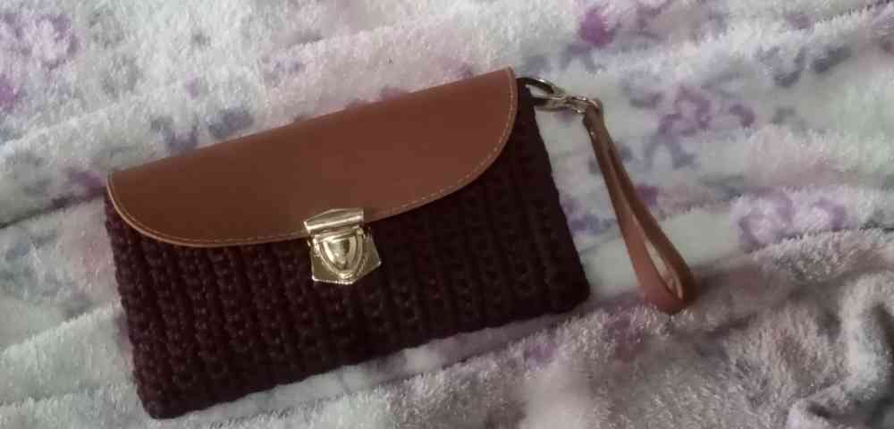 Crochet purse