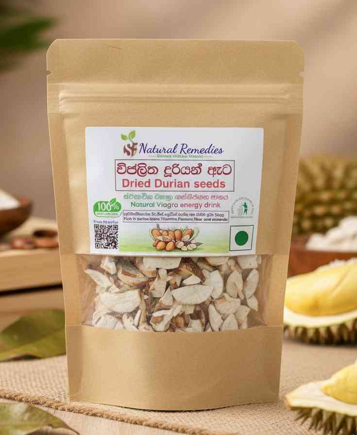 Dried durian seeds