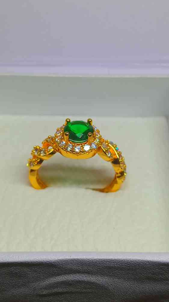 Gold plated ring luxury look never fading