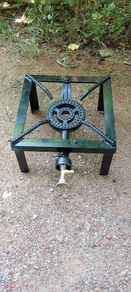 Gas burners and stand