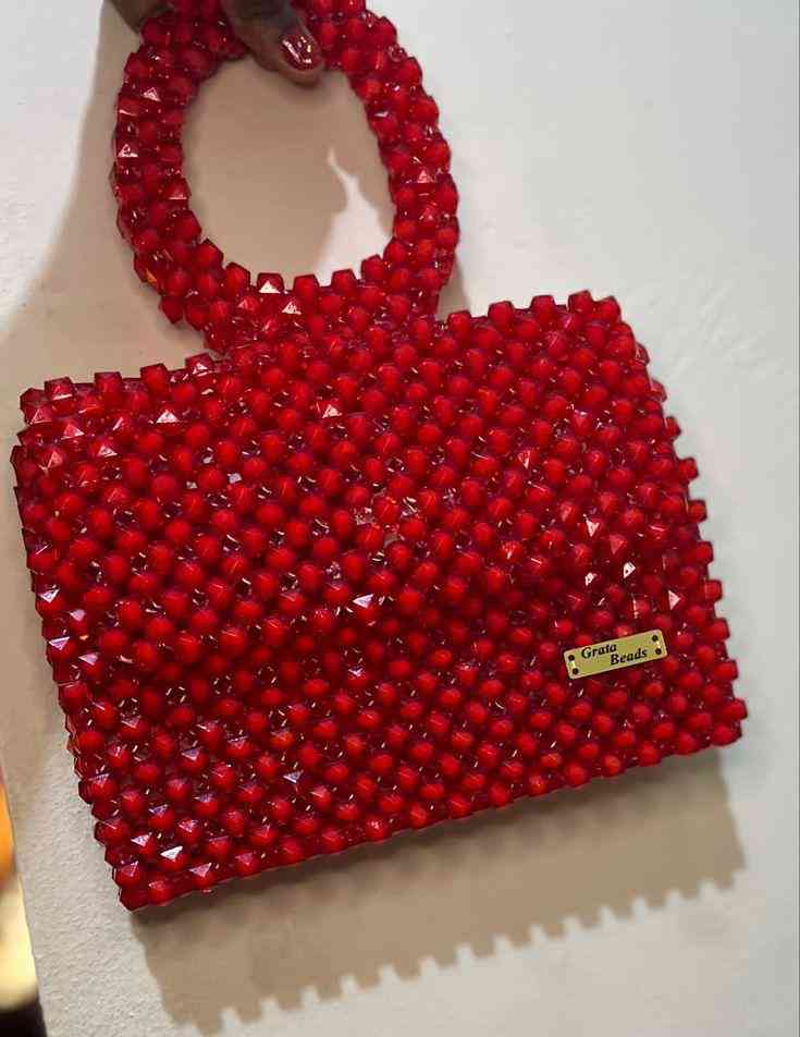Cristal beads and beads bag