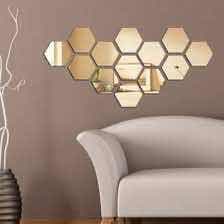12 Pcs mirror effect tile wall sticker