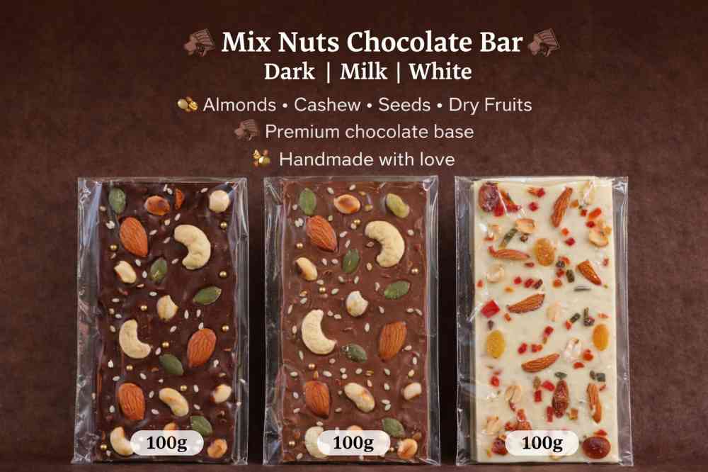 Mix nuts chocolate bar