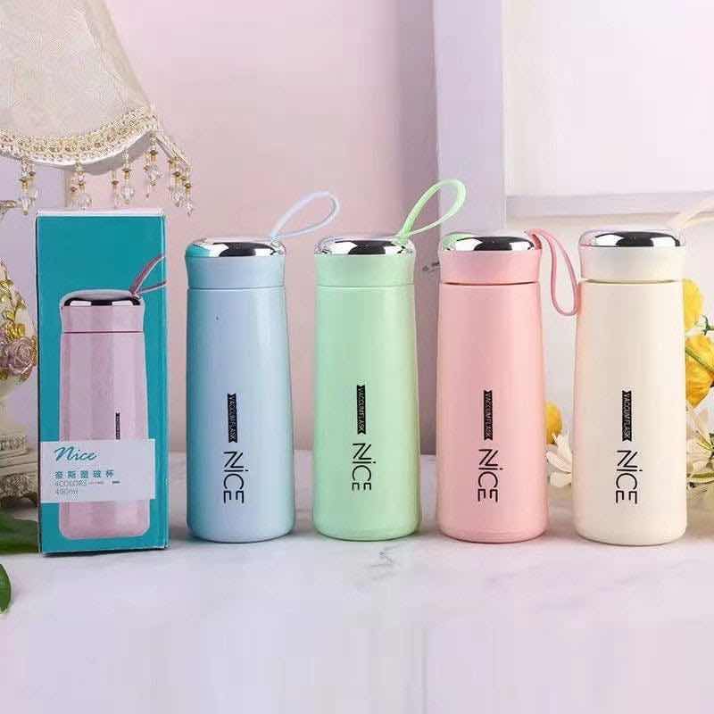 Portable double layer water cup 400ml