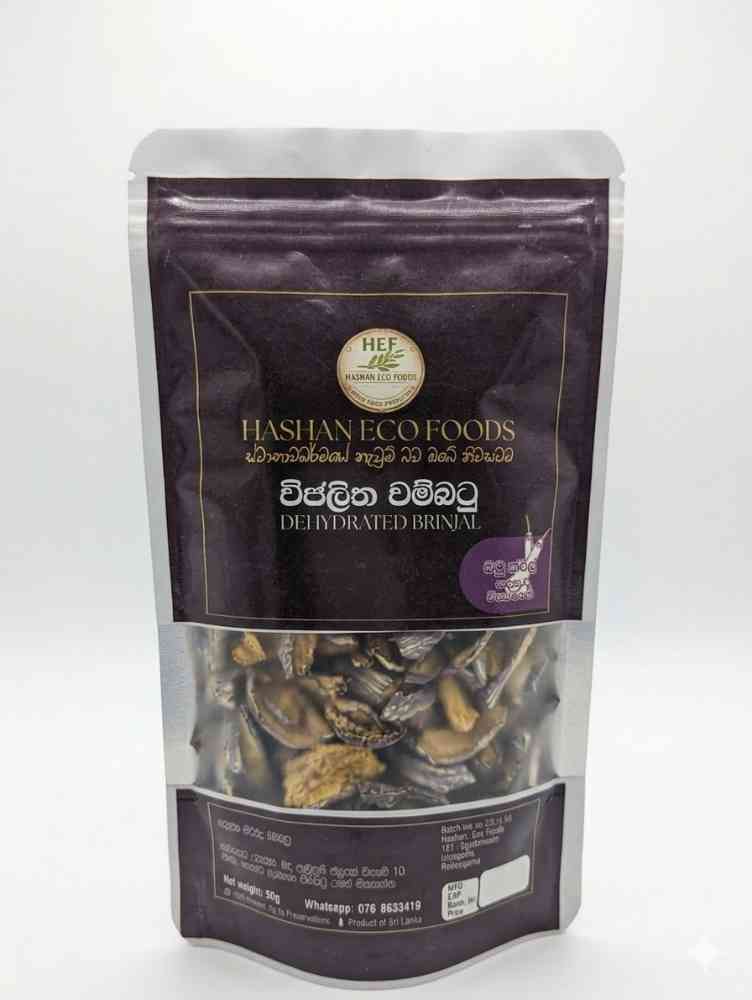 Hashan eco foods premium dehydrated brinjal