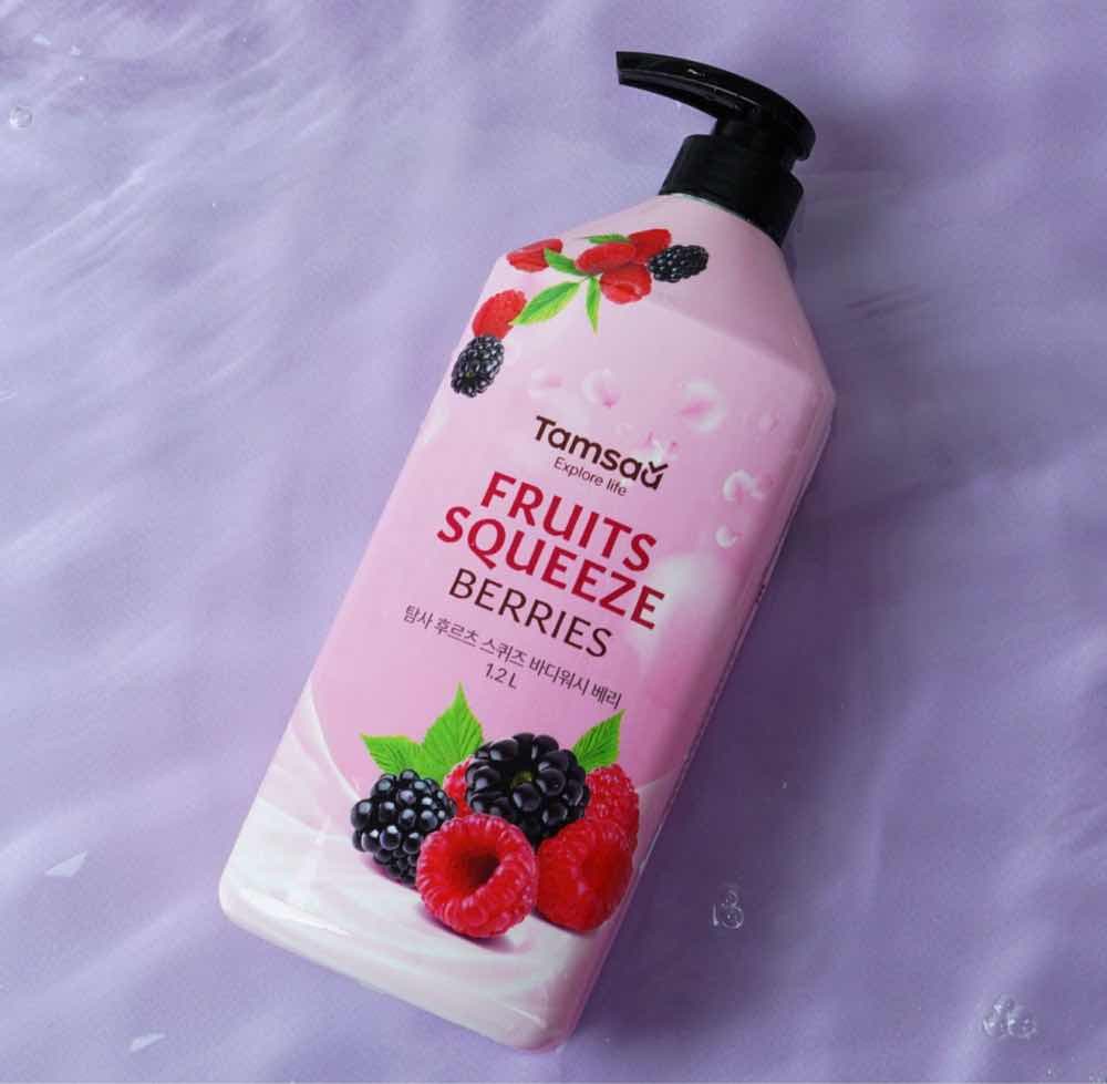Tamsaa fruits squeeze berries body wash