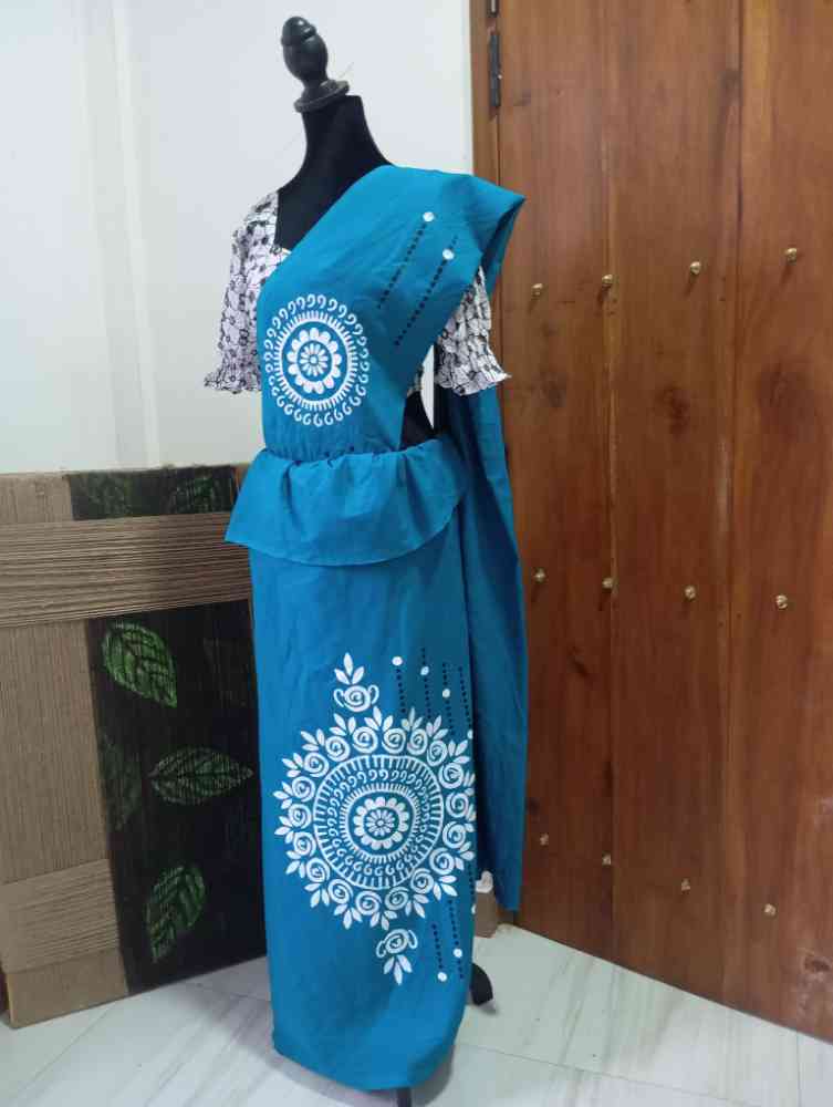 Painted sarees