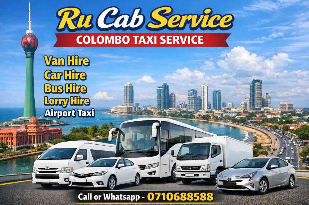 Taxi colombo cab van bus lorry hire service