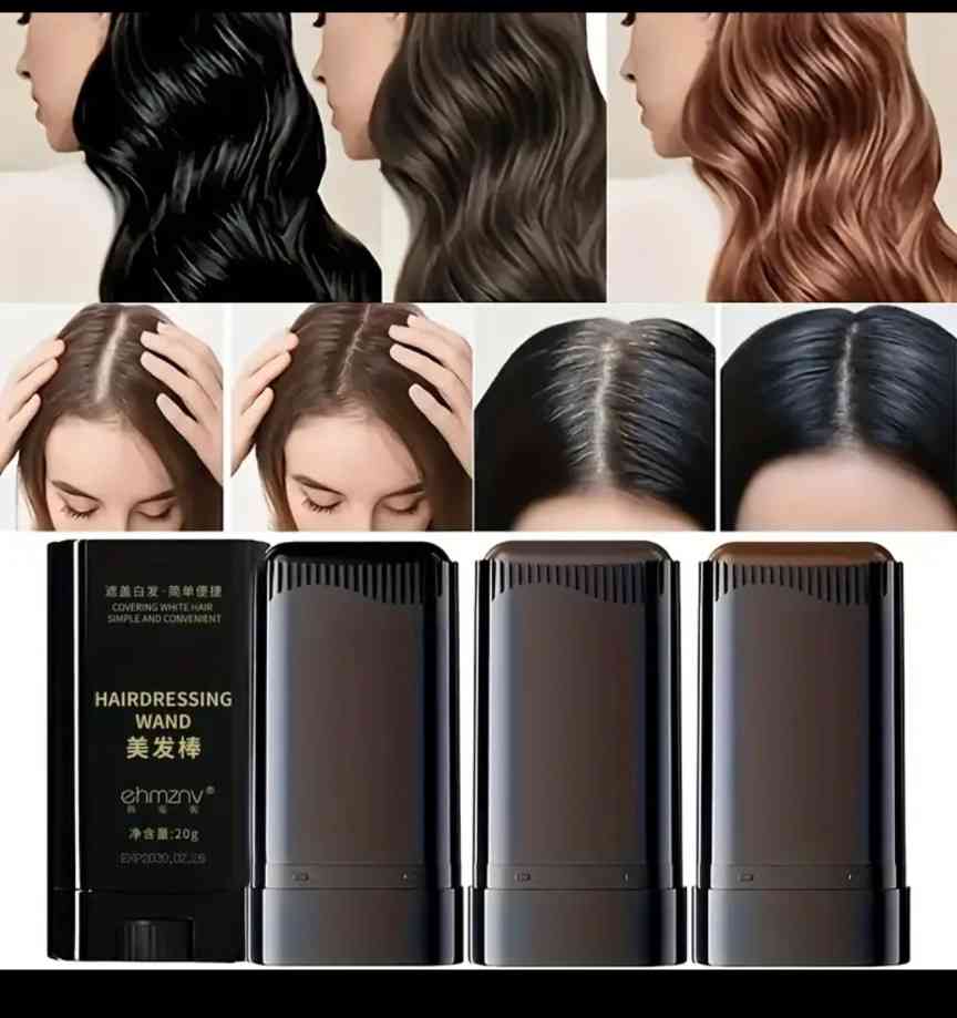 Hair color stick with comb