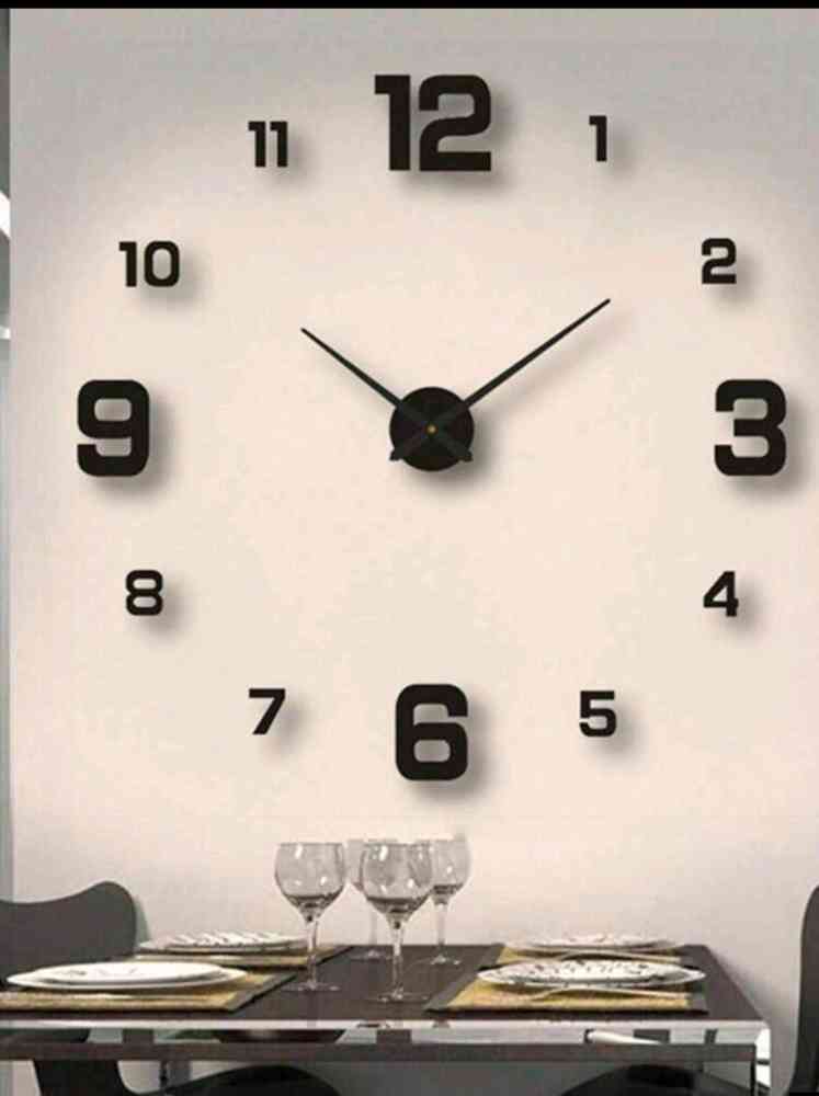 Wall sticker clock home decorations