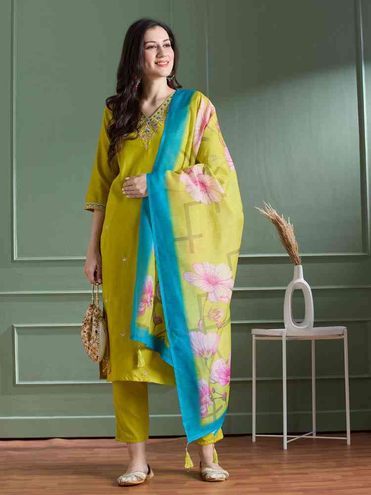 Elegant designers kurti pant dupatta set
