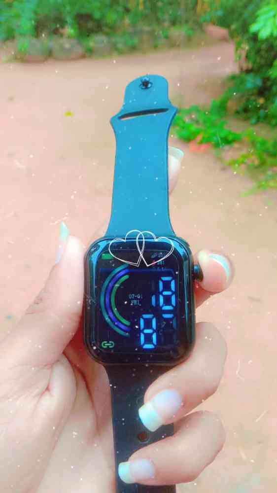 Black color smart watch