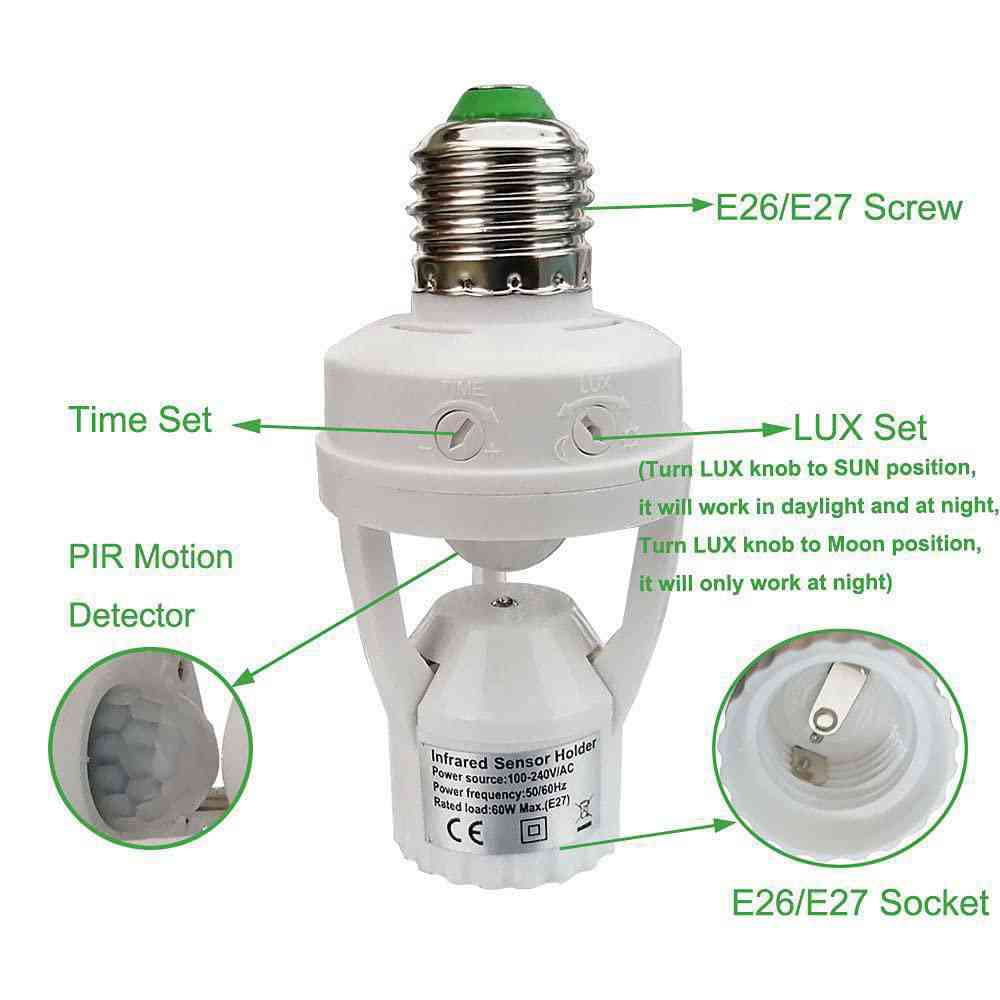 Motion sensor light PIR motion detects