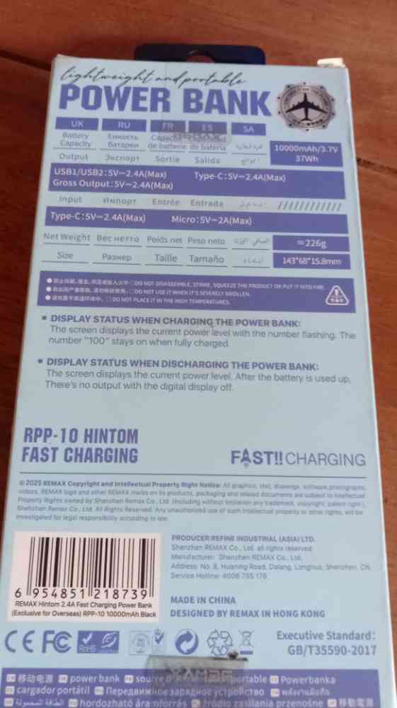 Remax RPP 10 power bank