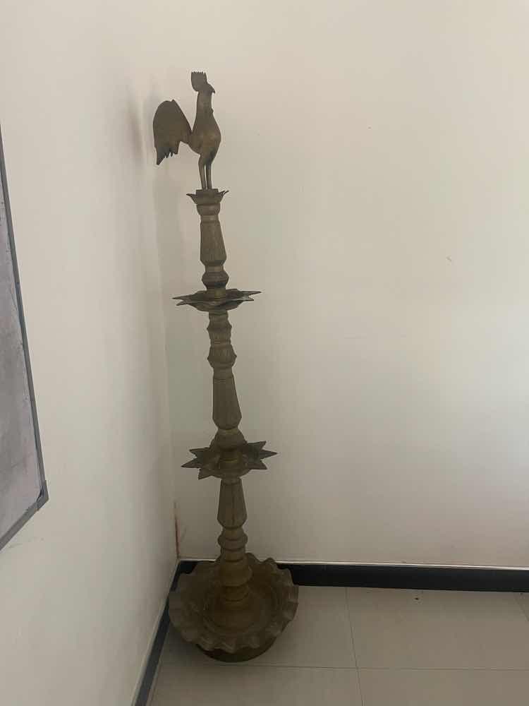 Brass oil lamp for sale